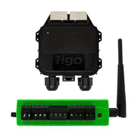   Tigo Cloud Connect Kit kommunikációs készlet. Tartalma: 1 TAP adatgyűjtő, 1 Cloud Connect adatfeldolgozó, 1 DIN sínes tápegység